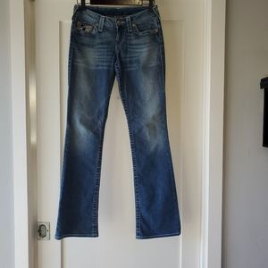 True Religion light blue boot cut jean